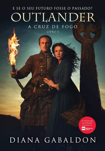 Capa de A Cruz de fogo, por Diana Gabaldon, Janos Farkas