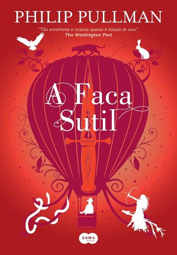 Capa de A faca sutil, por Philip Pullman