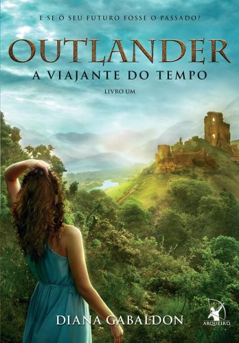 Capa de A viajante do tempo, por Diana Gabaldon