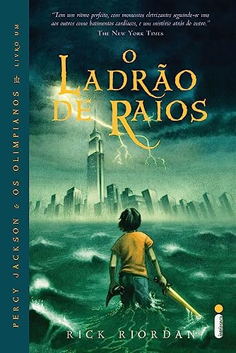 Capa de O Ladrão de Raios, por Rick Riordan